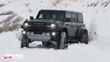 2022 Ford Bronco Raptor Snow and Ice Test Hill Challenge