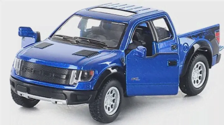 Видео обзор Модель машины Kinsmart Ford F-150 SVT Raptor SuperCrew, инерционная, 1/46