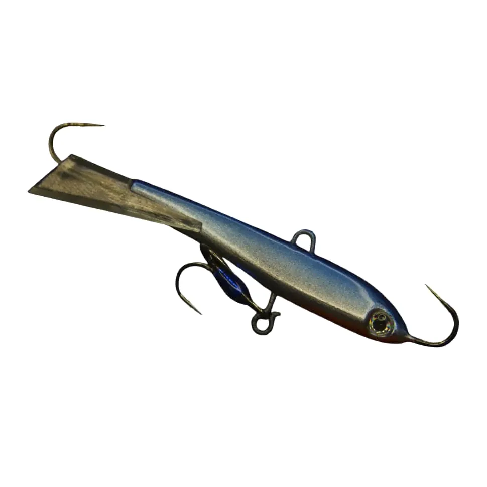 Балансир зимний Esox RAPTOR 70 мм. C002, Синий;серебристый;красный, Raptor