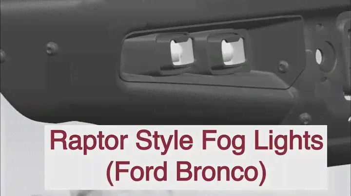 Ford Bronco Raptor Style Fog Lights