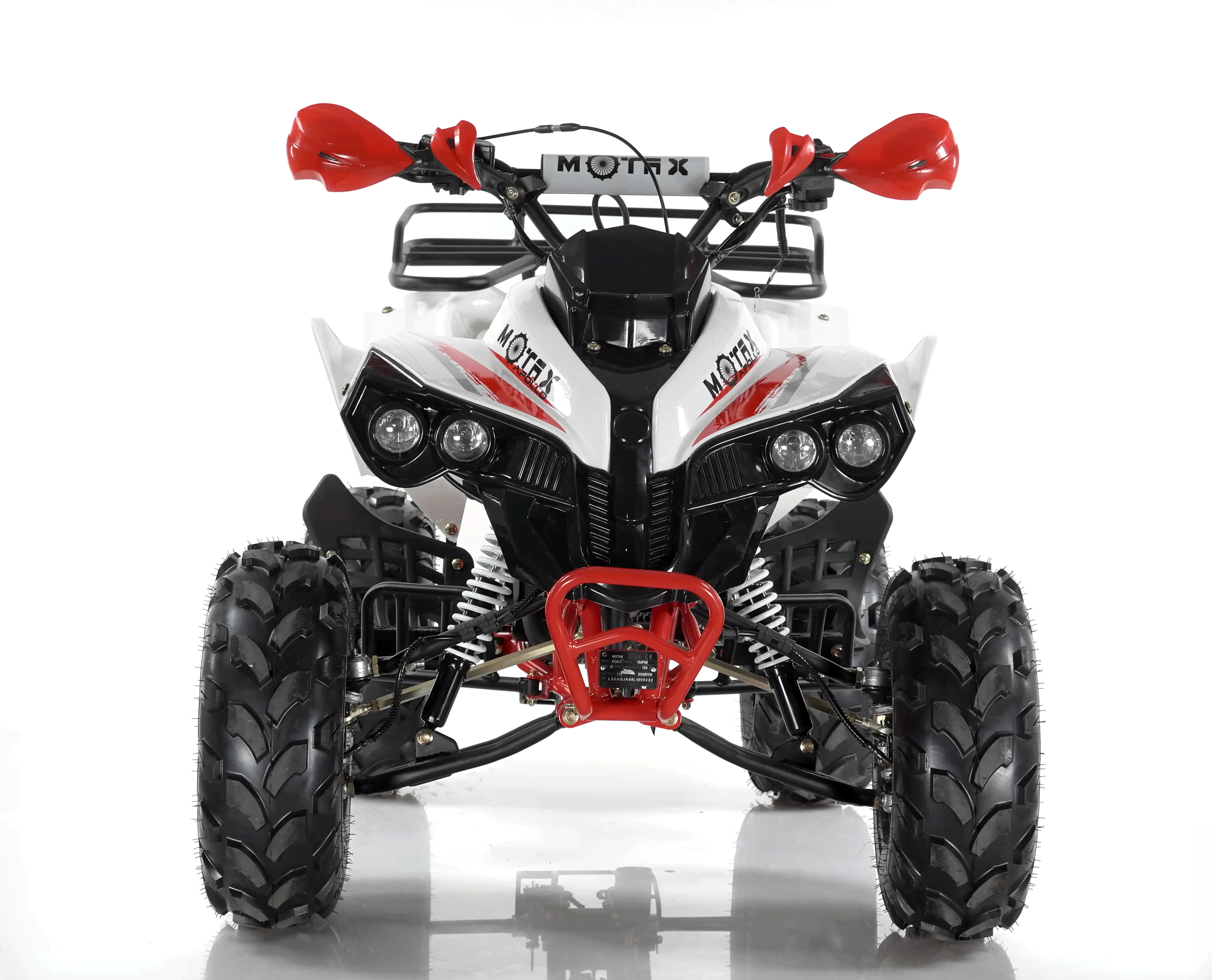 Квадроцикл Motax ATV Raptor Super LUX 125 сс Бело-красный-1