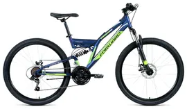 Горный (MTB) велосипед FORWARD Raptor 26 2.0 Disc (2019) синий 16" (требует финальной сборки)