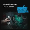 Портативный потребительский 3d-сканер Creality 3D CR-Scan Raptor, 24 бита, полноцветное сканирование, синяя фотография и NIR, 60fps, высокоскоростное сканирование (art.: 3920c6cd80afe)