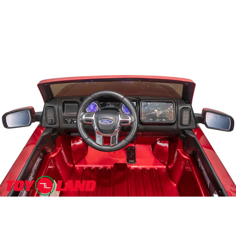 Детский электромобиль джип Ford Raptor (красный краска)-4