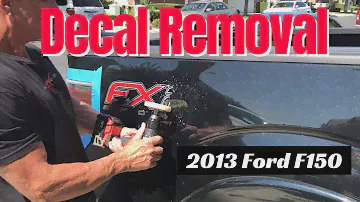 Удаление наклейки Ford F150 2013 года: снятие наклейки FX2 Sport с грузовика Ford