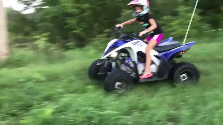 Evol ATV — установка фар на Yamaha Raptor 90 2017 года выпуска