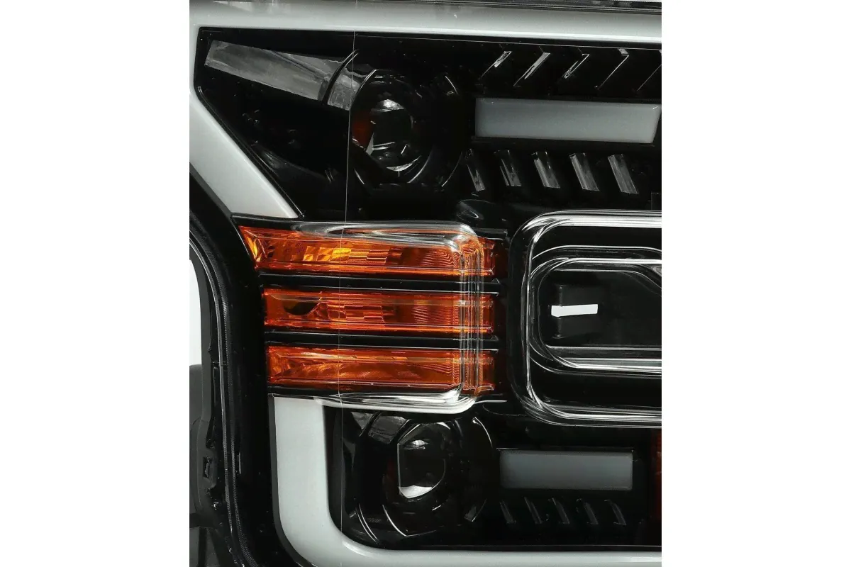 15-17 Ford F150 / 17-20 Ford F150 Raptor PRO-Series Projector Headlights Jet Black-3