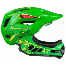 Шлем - JETCAT - Raptor SE - размер "М" (53-58см) - Green Dragon - FullFace - защитный - велосипедный - велошлем - детский