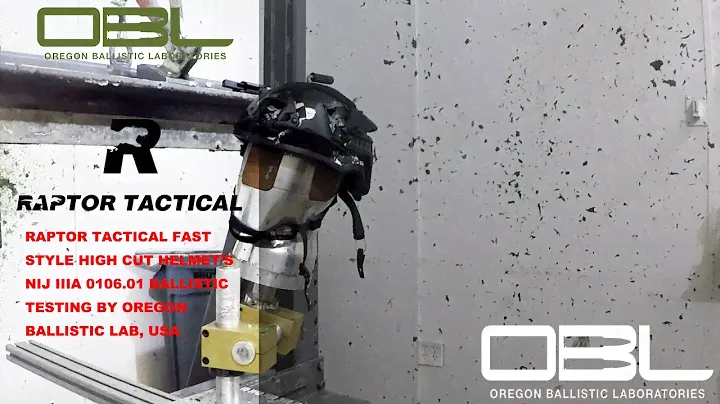 RAPTOR TACTICAL FAST High Cut Style Ballistic Helmet's NIJ IIIA 0106.01 Test Video