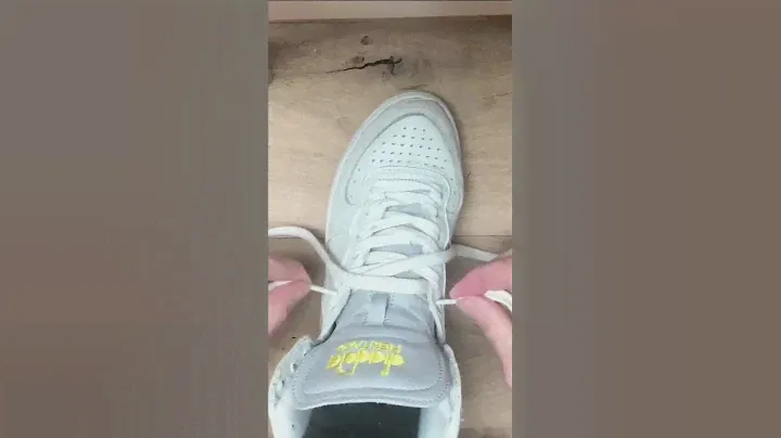 Tutorial: How to lace sneakers #diadora