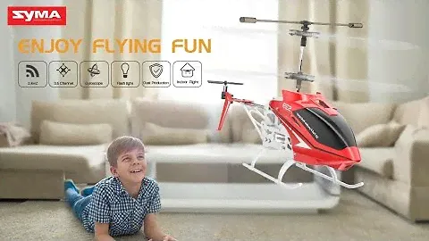 SYMA RC Helicopter, S39 Aircraft with 3.5 Channel,Bigger Size, Sturdy Alloy Material, Gyro Stabilize