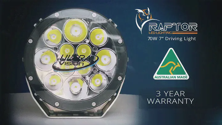 Ultra Vision - Raptor 70W 7" LED Driving Light