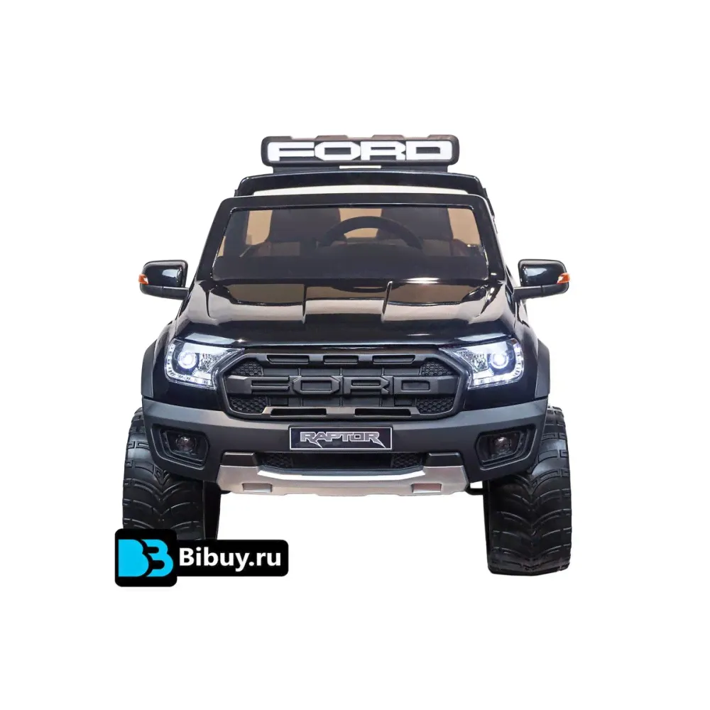 Детский электромобиль Ford Raptor (черный краска)-0