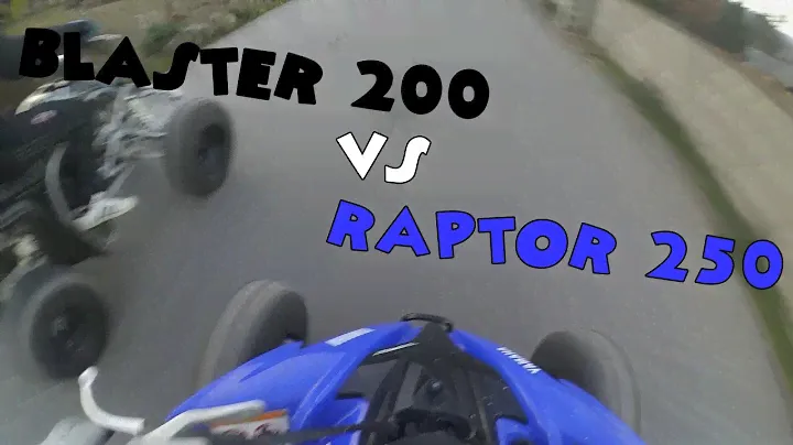 RAPTOR 250 VS BLASTER 200 - CRASH & FAIL !!!!!