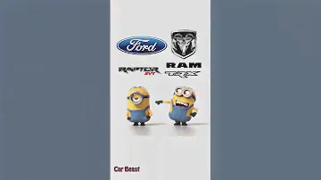 Ford F-150 Raptor R VS Ram TRX Minions style funny.#trending #tiktok #status #funny #foryou#fyp#ram