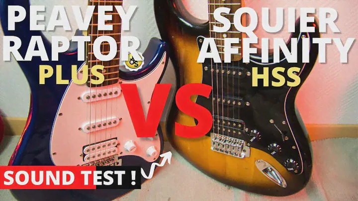 SQUIER Affinity HSS против PEAVEY Raptor Plus! Сравнение тонов | Дешевая битва суперстратов | Не разговаривать