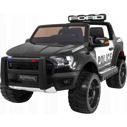 Детский электромобиль Ford Ranger Raptor DK-F150R police черный краска-0