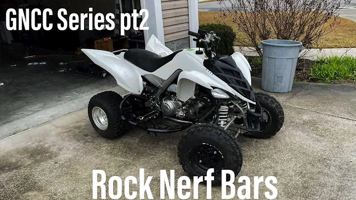 How to Install Rock Pro Nerf bars on a 2006 Raptor 700 | | GNCC Build 2022