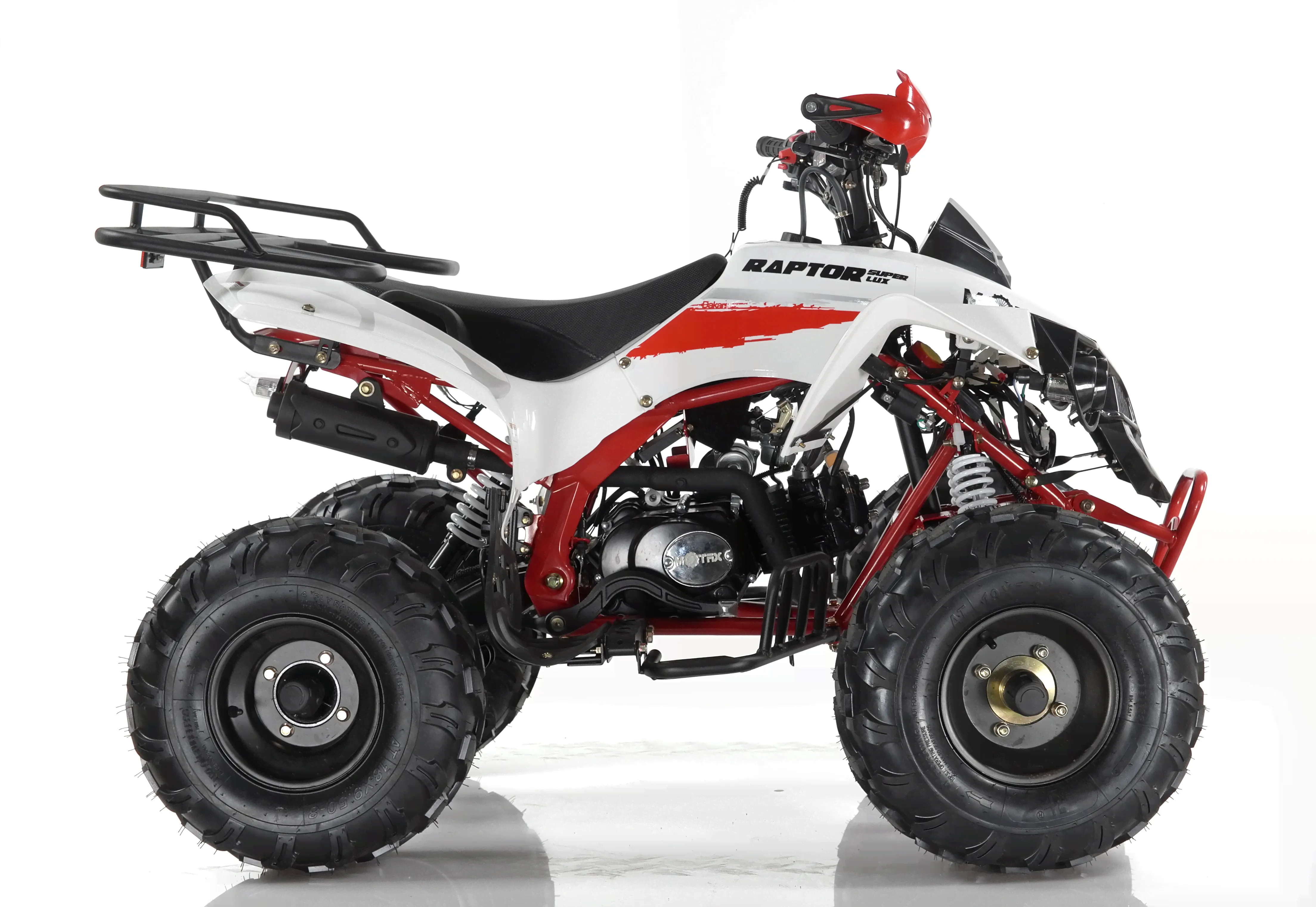 Квадроцикл Motax ATV Raptor Super LUX 125 сс Бело-красный-2