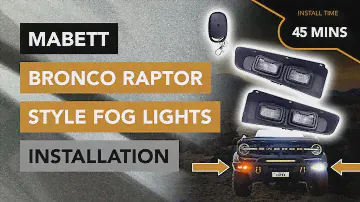 How to Install the Raptor Style Fog Light Kit by Mabett - 2021+ Ford Bronco