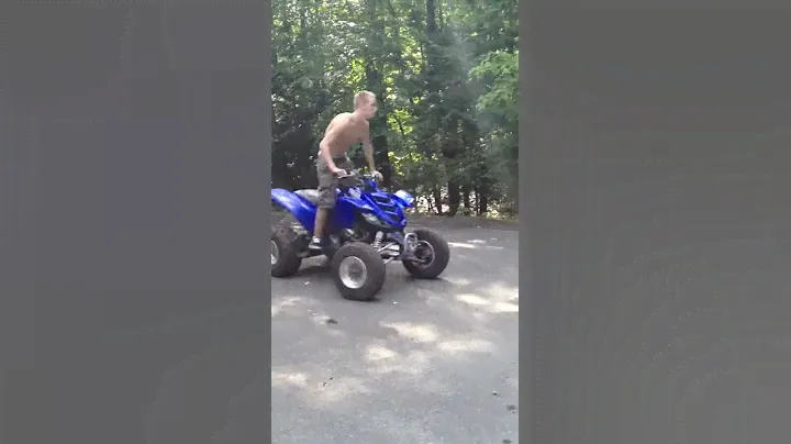 Raptor 660 wheelie fail lol
