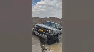 Ford Bronco Raptor, first car ever to cross this obstacle. #offroading #automobile #camping