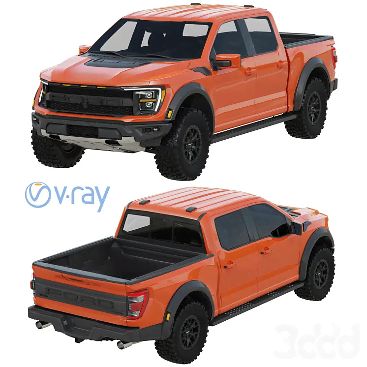 Ford F-150 Raptor 2021 - Транспорт - 3D модель-2