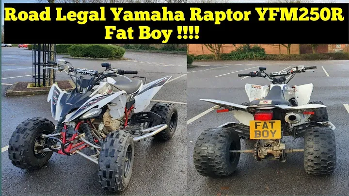 Yamaha Raptor 250 road legal fat boy quadbike YFM250R gytr exhaust